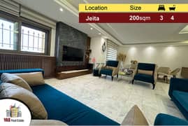 Jeita 200m2 | Panoramic View | Upgraded | Prime Location | Catch | 0