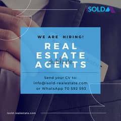 Needed for a real estate brokerage firm, sale agents