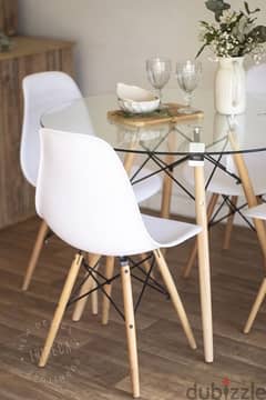 Dining chairs and table