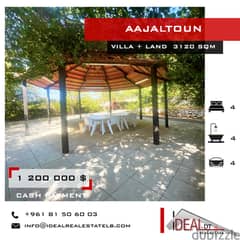 Villa for sale in ajaltoun 3120 SQM REF#NW56239