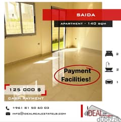 Apartment for sale in saida 140 SQM REF#JJ26032