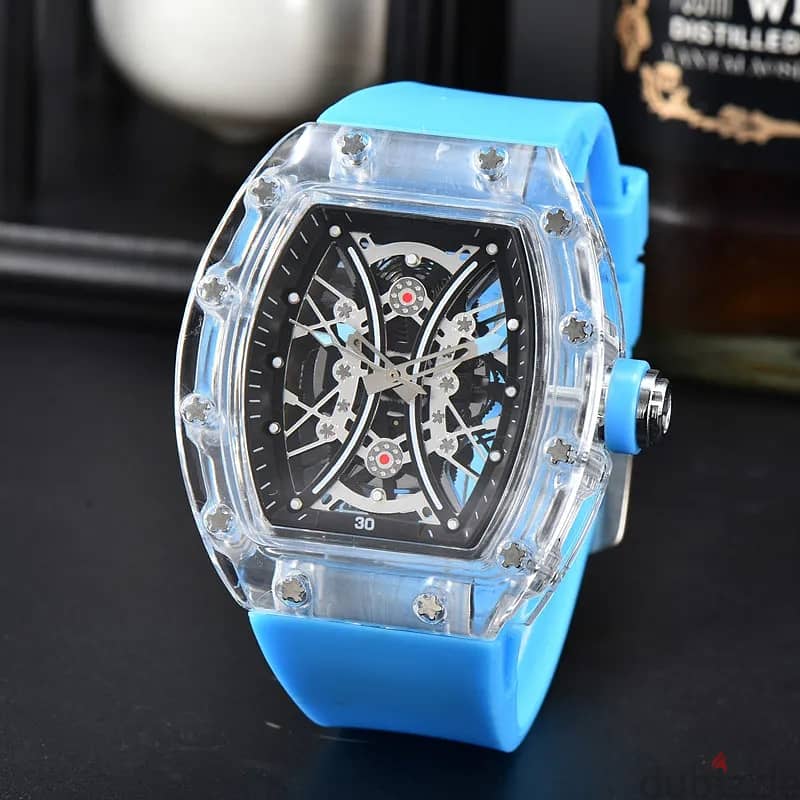 Richard quartz watch transparent bezel men’s automatic watch men’s 1