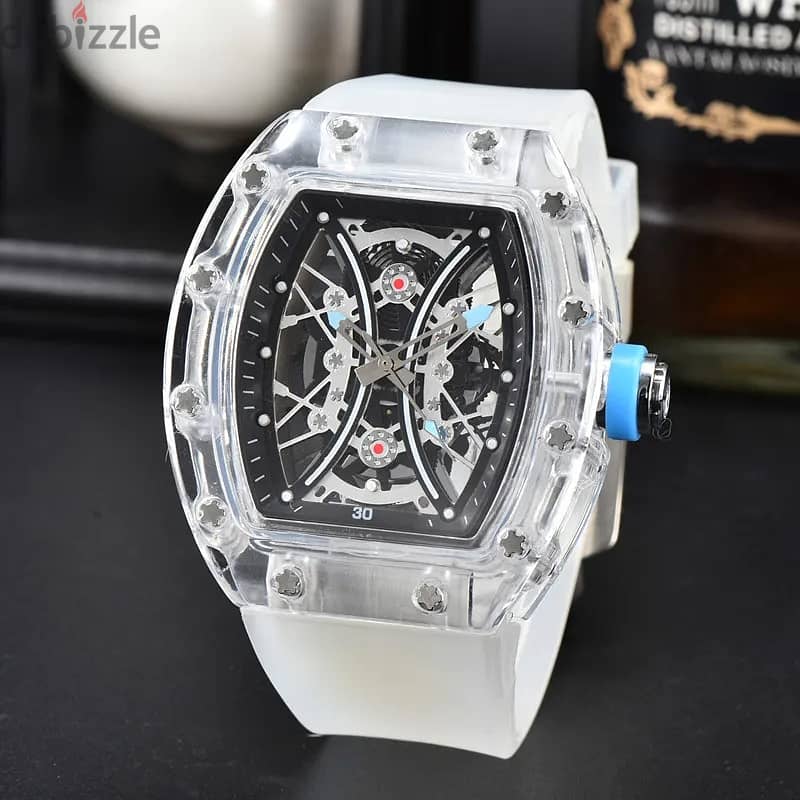 Richard quartz watch transparent bezel men’s automatic watch men’s 6