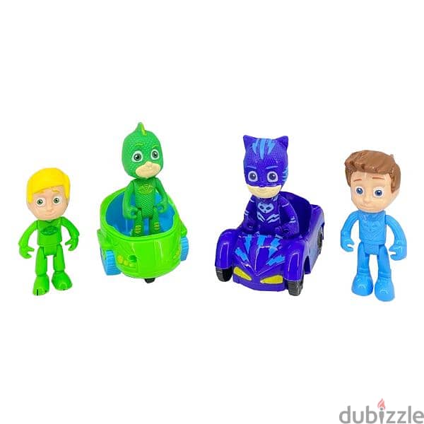 Pj Mask Action Figures With Vehicles Set 1