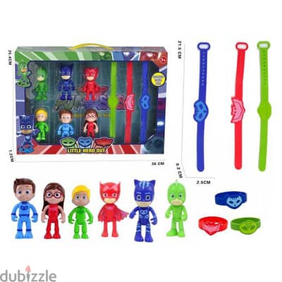 PJ Masks Figure and Bracelet Toy Set