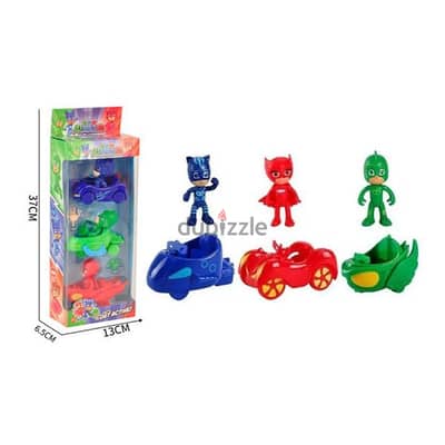 PJ Masks Action Figures With Vehicles Set