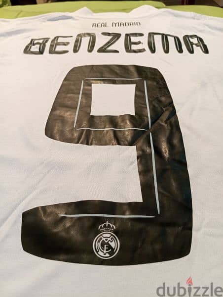 Real Madrid Benzema Retro Football Shirt & Short 3