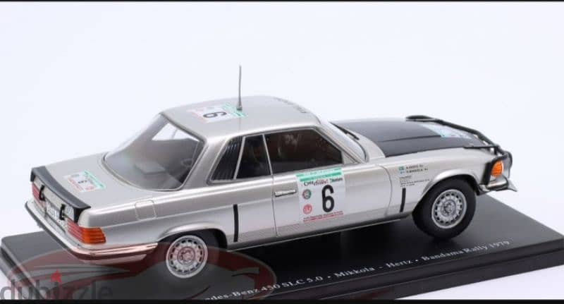 Mercedes 450SLC (Rally Bandama 1979) diecast car model 1:24. 2