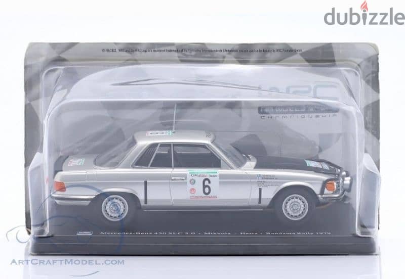 Mercedes 450SLC (Rally Bandama 1979) diecast car model 1:24. 3