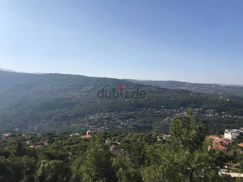 2000 m2 land+ mountain view for sale in Baabdat  - أرض للبيع في بعبدات 1