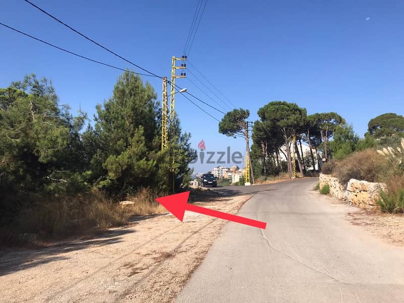 2000 m2 land+ mountain view for sale in Baabdat  - أرض للبيع في بعبدات 4