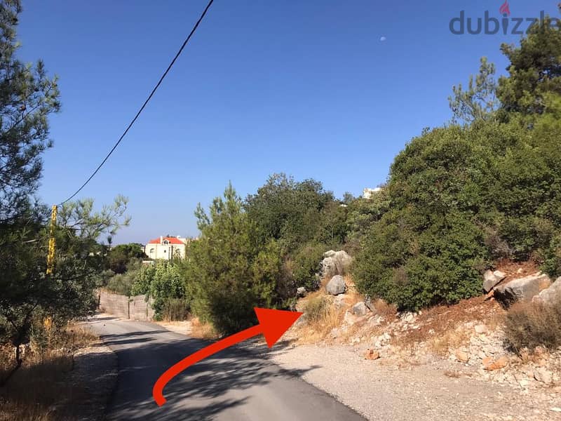 2000 m2 land+ mountain view for sale in Baabdat  - أرض للبيع في بعبدات 5