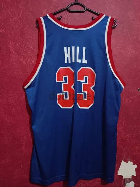 Vintage Champion Grant Hill Detroit Pistons NBA Jersey #33 – The