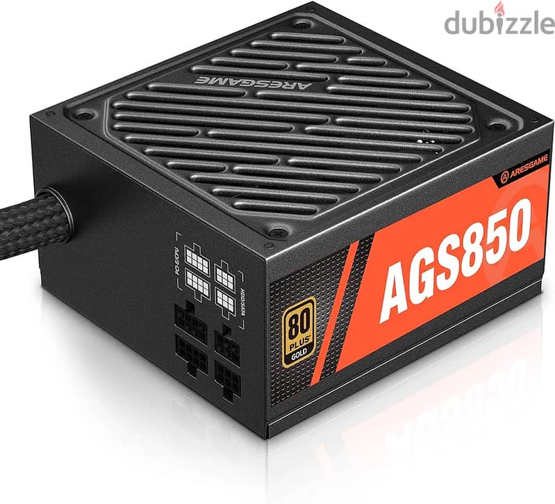 ARESGAME 850W Power Supply Semi Modular 80+ Gold PSU (AGS850) 1