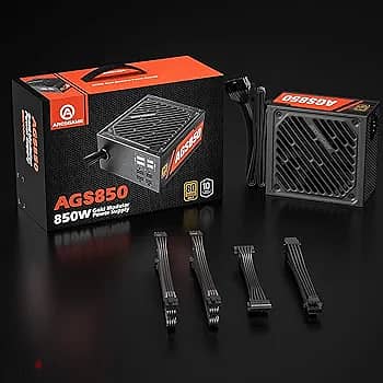 ARESGAME 850W Power Supply Semi Modular 80+ Gold PSU (AGS850) 4