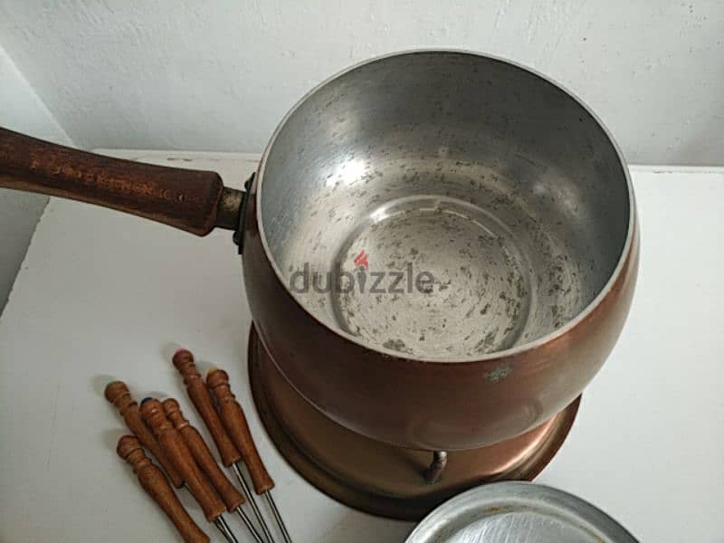 Vintage copper fondue set - Not Negotiable 2