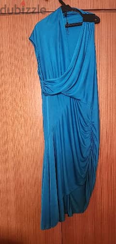 BCBG MaxAzria blue dress size medium فستان 0