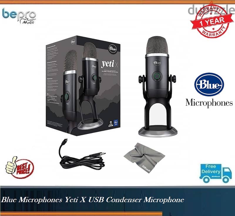 Blue Microphones Yeti X USB Condenser Microphone 0