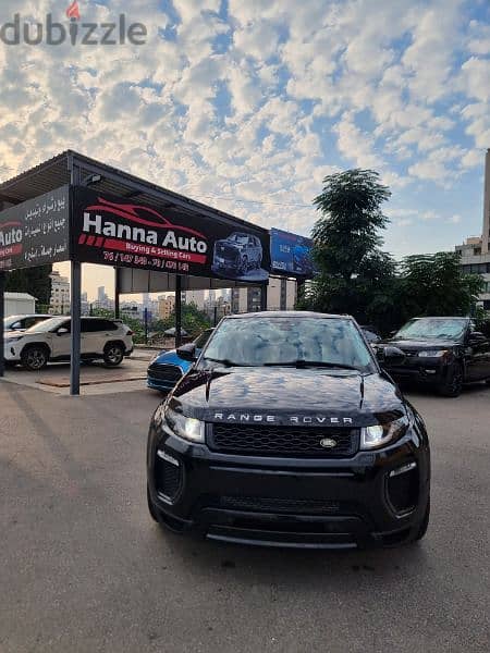 RANGE ROVER EVOQUE model 2017 black on black clean car fax 1