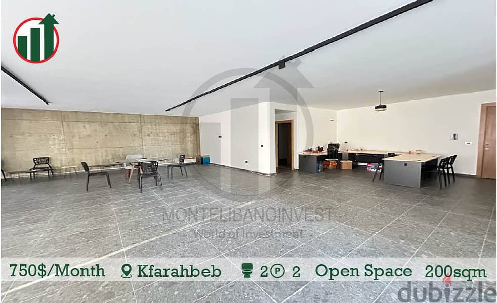 Open Space for rent in Kfarahbeb! 0