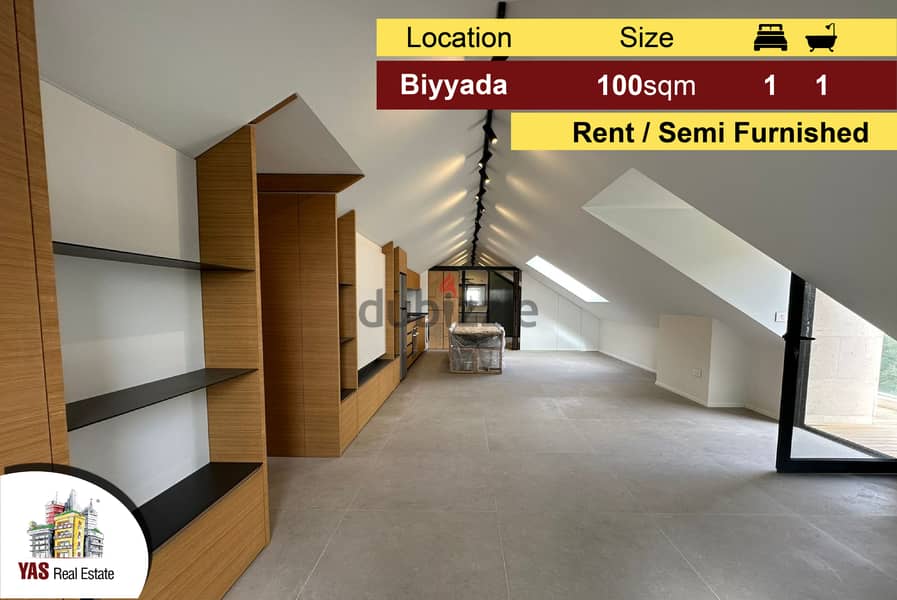 Biyyada 100m2 + Terrace 20m2 | Rent | Semi Furnished | Prime Location 0
