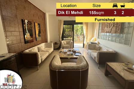 Dik El Mehdi 155m2 + Terrace 100m2 | City-Sea View | Furnished | MJ |