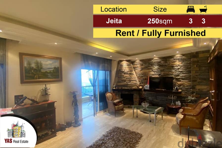 Jeita 250m2 | Rent | Renovated | Mountain View | Furnished |E 0