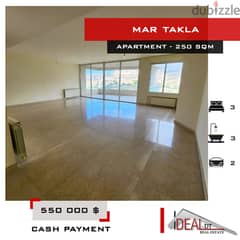 Apartment for sale in baabda mar takla 250 SQM REF#ALA16004