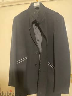 PELLINI jacket black wool size xl