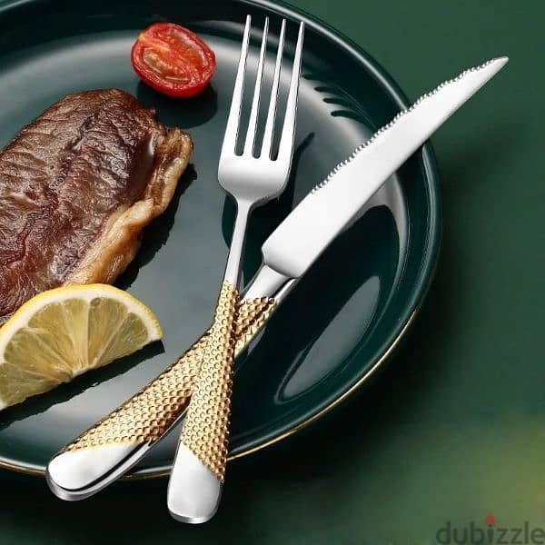 Luxury Stainless Steel Cutleries cutlery ss304 knife / spoon / fork 4