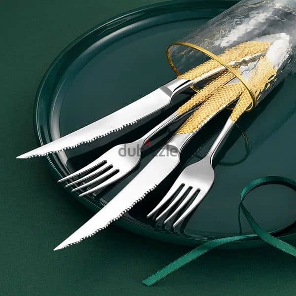 Luxury Stainless Steel Cutleries cutlery ss304 knife / spoon / fork 6
