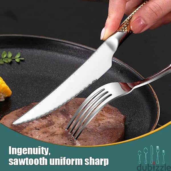 Luxury Stainless Steel Cutleries cutlery ss304 knife / spoon / fork 7