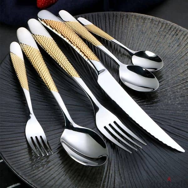 Luxury Stainless Steel Cutleries cutlery ss304 knife / spoon / fork 8