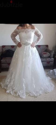 wedding dress with bolero, belt and pettycoat (jupon) 0
