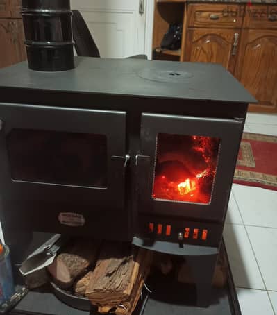 Merhi Stove – Morjan GG   وجاق حطب شبه جديد مستعمل شهرين فقط