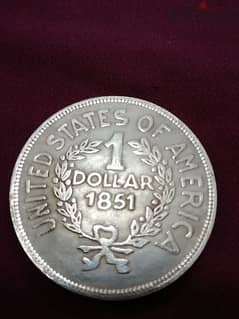 one coin dollar 1851