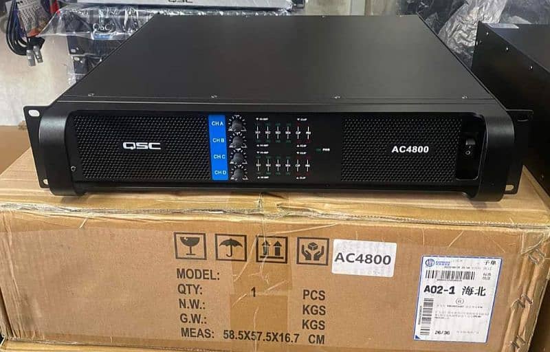 qsc amplifier 4ch 4800w new in box 1