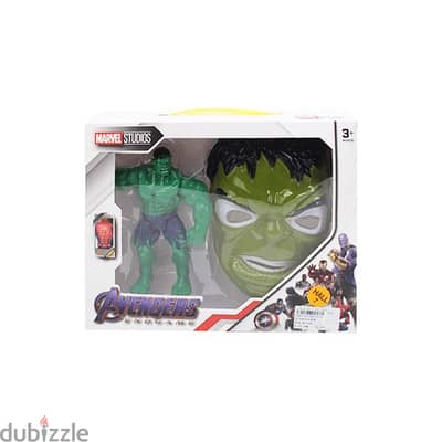 Hulk Action Figure With Face Mask