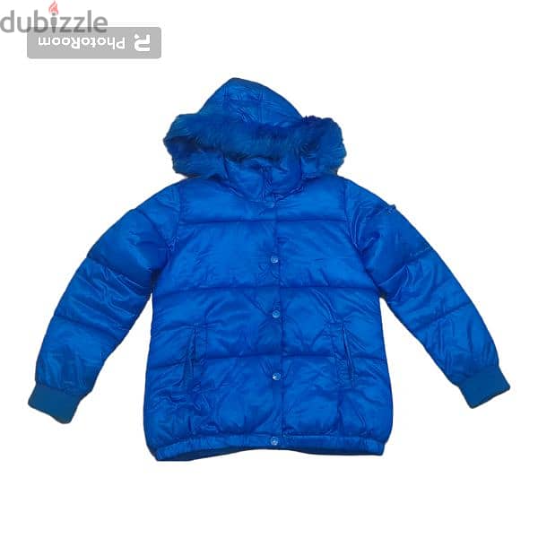 Justice blue Puffer Jacket 3