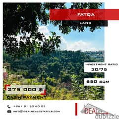 Land for sale in fatqa 650 SQM REF#WT8091