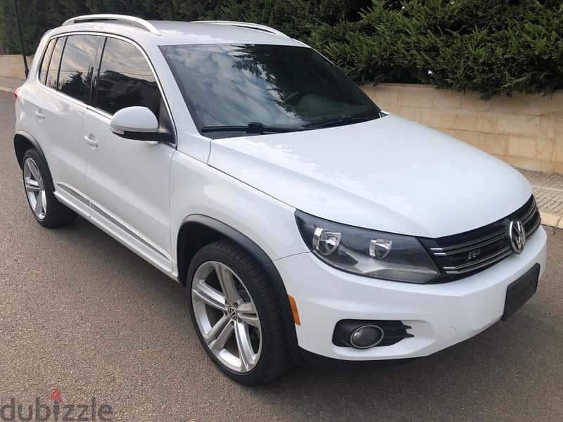 VW Tiguan 2016 R-Line Like New White Fully Loaded 0 Accident سعر جديد 3