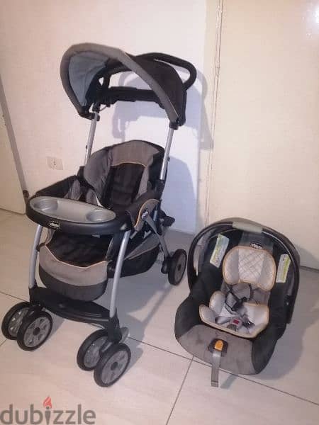 chicco used stroller + car seat for newborns. 3