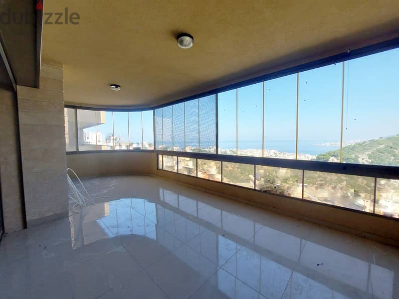 280 SQM Apartment for Rent in Zouk Mikael with Sea and Mountain View 0