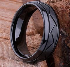 Stainless Ring Black  (2 sizes 10-11 )