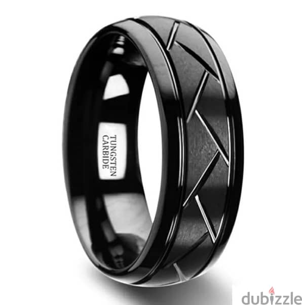 Stainless Ring Black  (2 sizes 10-11 ) 1