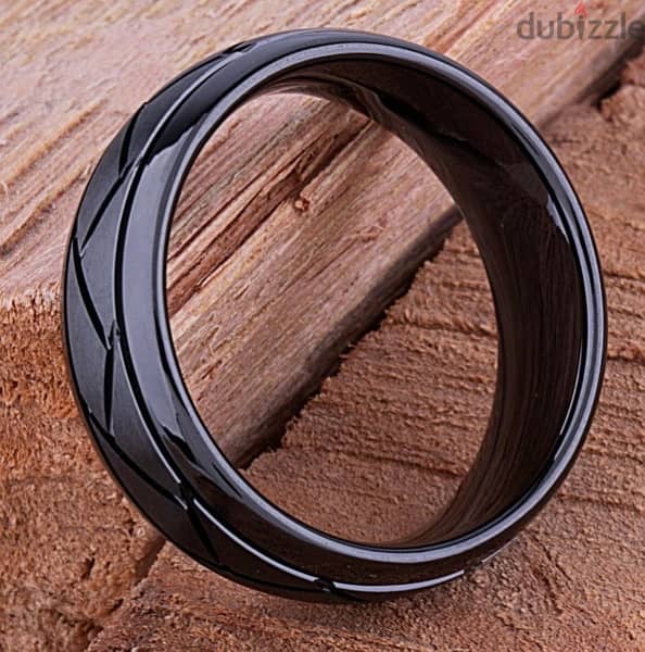 Stainless Ring Black  (2 sizes 10-11 ) 5