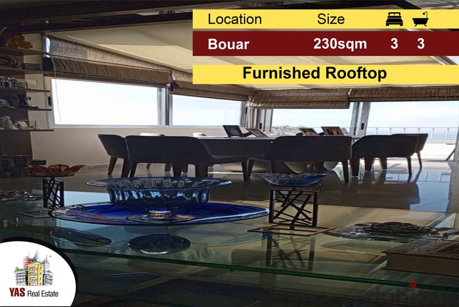 Bouar 230m2 | 60m2 Rooftop terrace | Furnished | Modern | 0