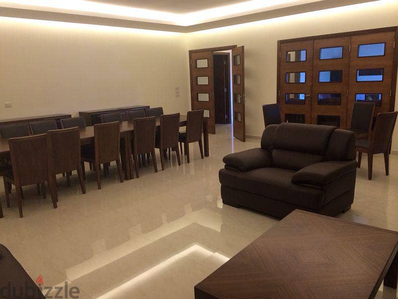 Furnished 300 m2 GF apartment+300m2 garden+ view for rent in Khenchara 2