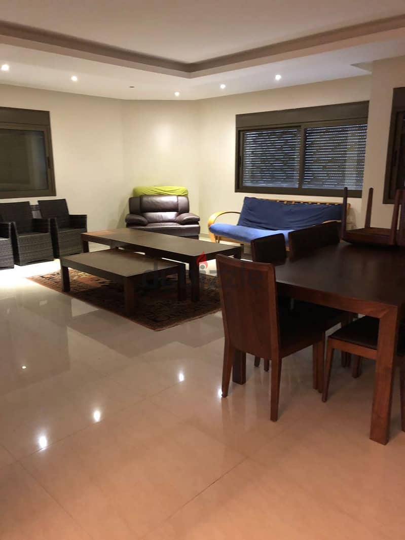 Furnished 300 m2 GF apartment+300m2 garden+ view for rent in Khenchara 9