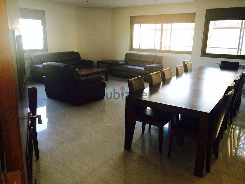 Furnished 300 m2 GF apartment+300m2 garden+ view for rent in Khenchara 10